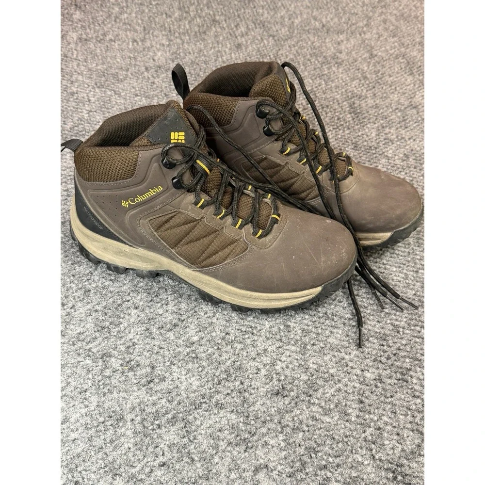 COLUMBIA Boot Men's 7.5 Transverse Hike Waterproof Cordovan Golden Yellow